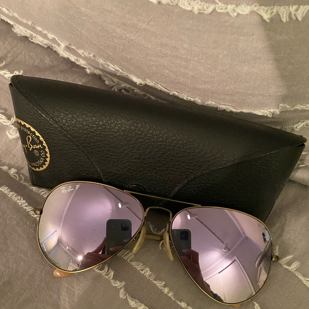 Ray-Ban Aviator reflective lenses polarized